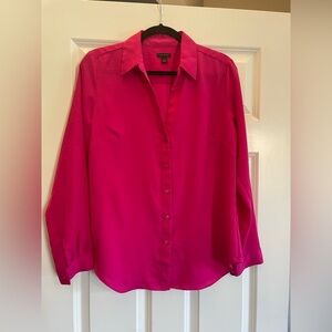 Ann Taylor pink blouse size M